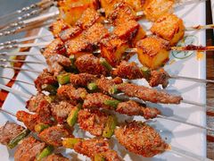 烤鸡肉串-義聚德·清真铜锅涮羊肉·烧烤(河东店)
