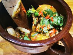 尖椒擂茄子-老滇山寨•云南特色菜•地方菜•民族风情歌舞表演(金碧店)