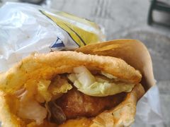 -小红车炸蛋葱油饼