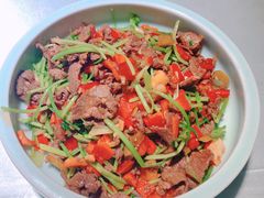 小炒黄牛肉-鸭王烤鸭店(三里河店)