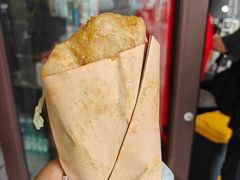 -小红车炸蛋葱油饼