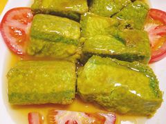 菜汁豆腐-巫记鸡饭店