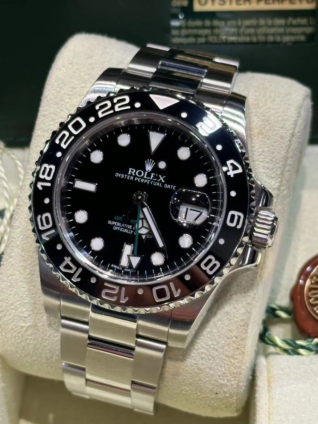 今天终于下定决心,带着我的心爱劳力士手表