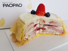 草莓千层蛋糕-PAOPAO Bakery&Café(港汇店)