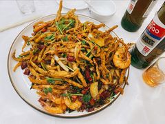 干煸鱿鱼虾-北戴河庆山饭店·海鲜砂锅粥(北戴河黑石路店)