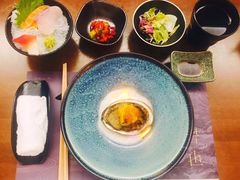 火焰黑鲍配海胆-岩也·日料与酒(龙岗天安云谷店)