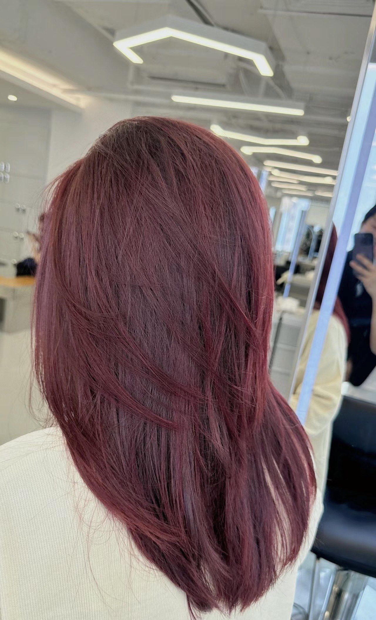 被问的发色,树莓色