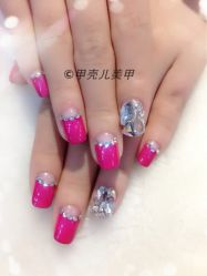 枚红色闪亮款-甲壳儿美甲美睫