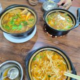 阿建羊肉砂锅的面和羊骨头