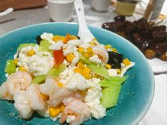 玉米粒蛋清炒黄瓜虾仁-桂园餐厅(五大道店)