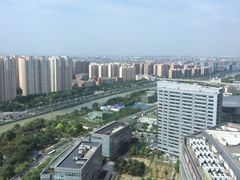 早餐的地方向外拍的风景-上海新发展亚太JW万豪酒店