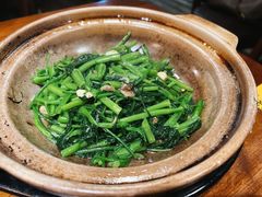 啫啫虾酱空心菜-熠盛粤味(永康路店)