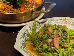 马拉盏炒通菜-大头虾越式风味餐厅(光明广场店)