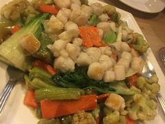 扇贝炒西兰花-Isla Sugbu Seafood City