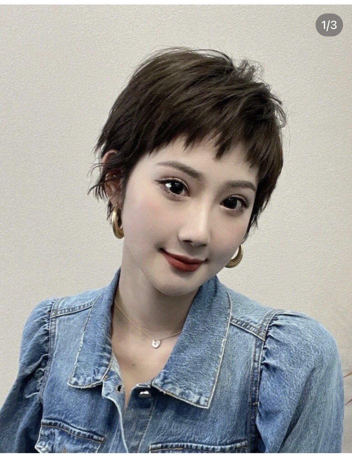 2018短碎发自然发型女 少女