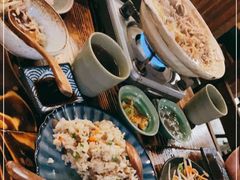 手抓金枪鱼虾籽饭-猪啊牛呀羊啊铜盘烤肉(正大广场店)