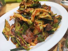 黄瓜条拌牛肉-许妈妈餐厅烤肉烧烤家常菜(明润广场店)