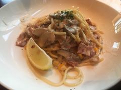黑松露奶油蘑菇培根意面-麦田工坊(月湖店)