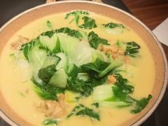 青菜烧油渣-明丰小渔馆(明月路店)