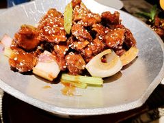 蒜香蜜汁排骨-绿茶餐厅(松江万达店)