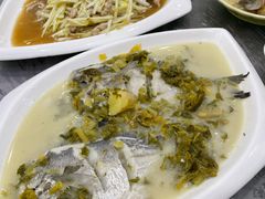 雪菜蒸鲳鱼-老太婆饭店(广义路店)
