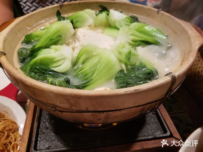 老豆腐火腿炖菜心