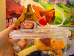 藻蓝椰香酸奶-溪边姑娘·拉丝酸奶水果捞(春熙路店)