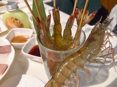 鲜活竹签虾-围炉夜话·潮汕卤水火锅(榕江店)