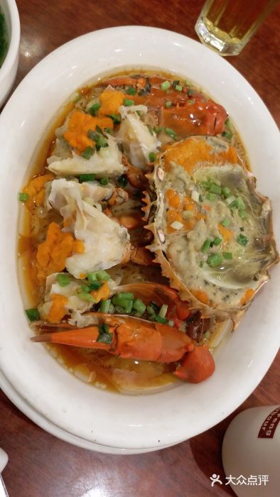 金时代顺风港湾(环球港店)清蒸红膏蟹图片