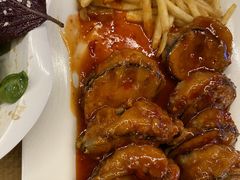 泰汁虾仁茄盒-陈傻子餐厅(世纪都会店)