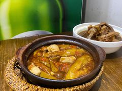 咸鱼鸡粒茄子煲-熠盛粤味(永康路店)