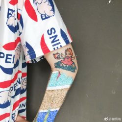 卡通-黑旗纹身