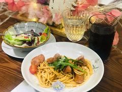 传统番茄肉酱配意大利香肠意面-花十悦·鲜花咖啡餐厅(振业城一期店)