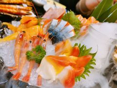 三文鱼刺身黄狮鱼刺身-真剑日本料理·铁板烧(贵州路店)