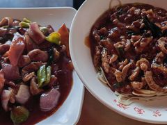 红油虾酱虾仁拌面-笑笑面家(白兰路店)