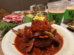 -草家酱蟹炭火烤肉店(珲春南路一店)