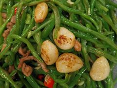 干锅长扁豆-双合园·海鲜水饺青岛菜(万佳广场店)