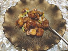 葱爆鹅肝雪花牛肉-临江宴(陆家嘴店)