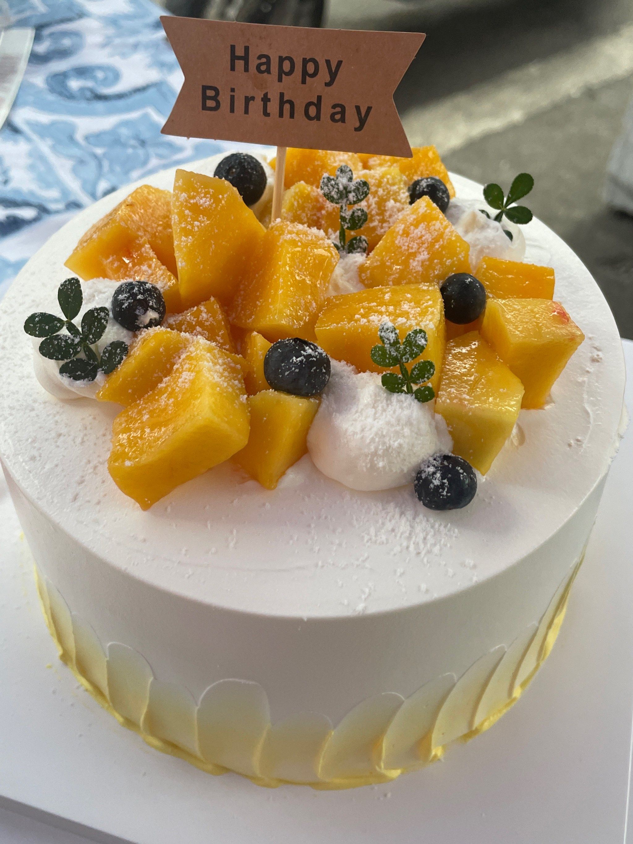 奶油水果蛋糕诱惑