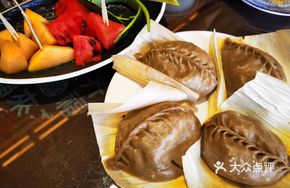 Sweet Potato Noodles with Fish Roe Dumplings