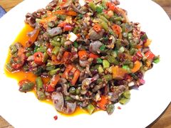 酸豆角鸡胗-湖南文氏湘菜馆(顺河高架路店)