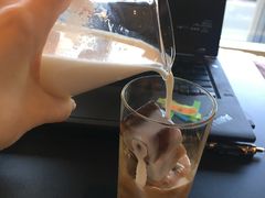 黑砖拿铁-dotcom coffee古点咖啡(致真大厦店)