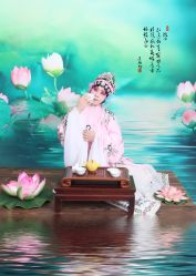 -后宫·古装汉服京剧儿童亲子全家福摄影