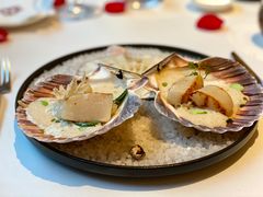 太平洋扇贝和菠菜杏仁奶油-福楼法餐厅FLO