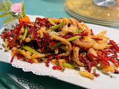 干煸鱿鱼须-二姐家三个拿手菜·北塘海鲜·大馅锅贴王(北辰店)