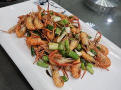 葱爆虾-广迎居老正兴菜馆