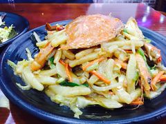 白蟹炒年糕-台州老六海鲜面馆(上南总店)