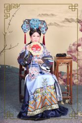 -后宫·古装汉服京剧儿童亲子全家福摄影