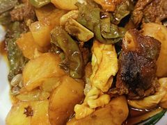 排骨豆角土豆粘卷子-粗粮人家·东北菜(洋桥店)