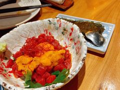 生牛肉拌海胆-九州酒场ひこぞう(2号店)